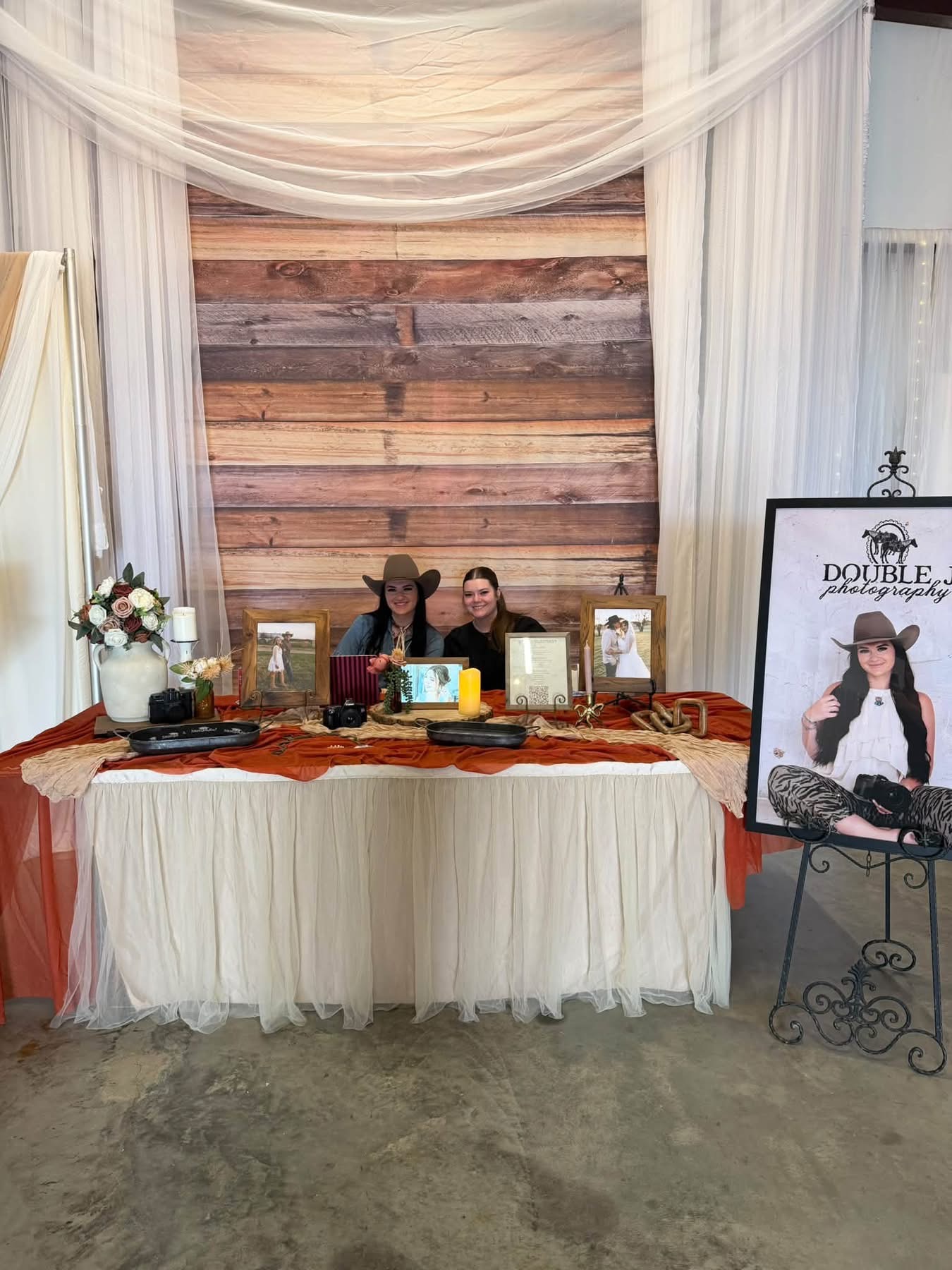The Double J Photography booth at the Reverie at Diamond D Open House, October 2026
