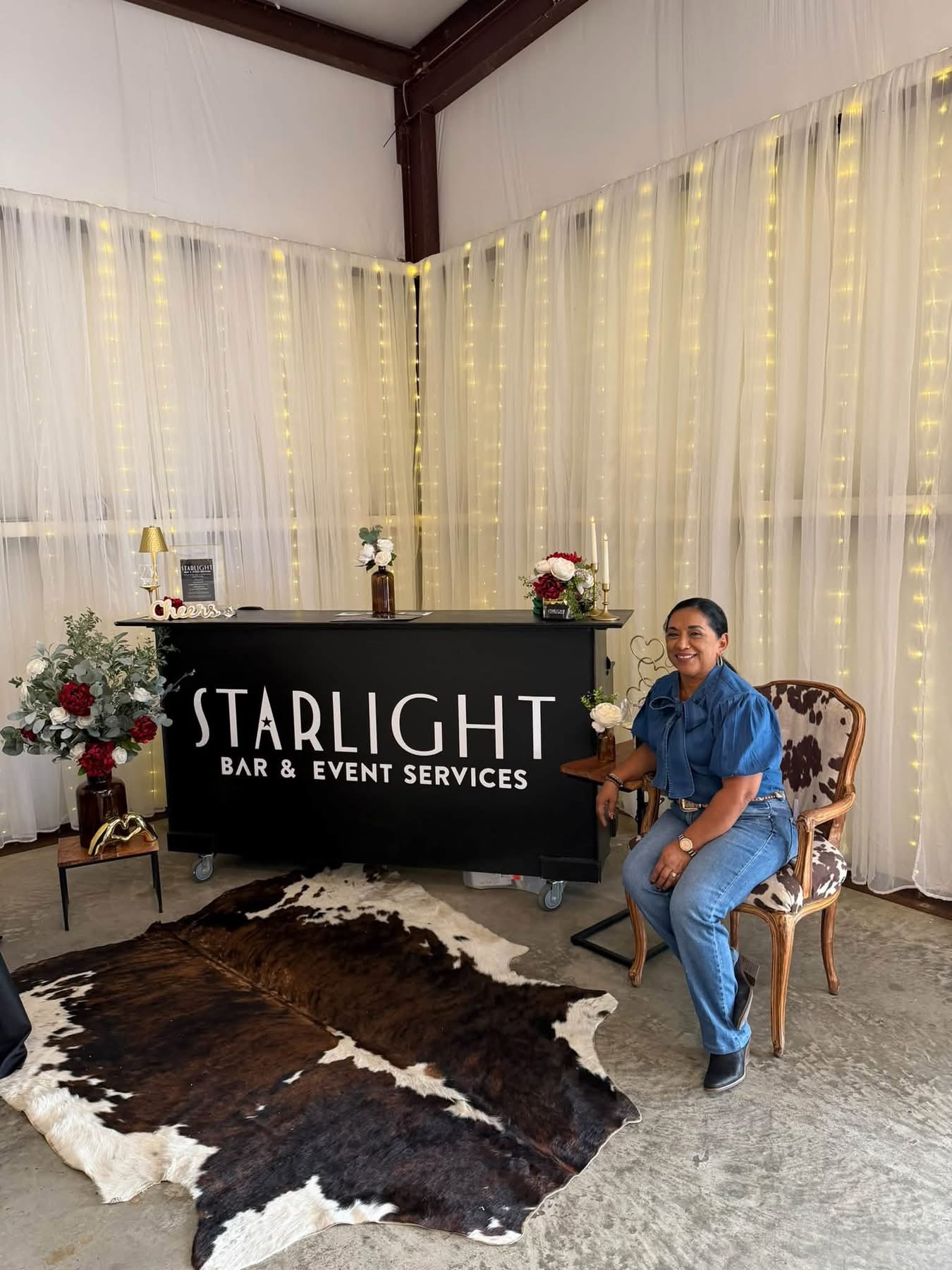 The Starlight Bar & Event Services booth at the Reverie at Diamond D Open House, October 2026